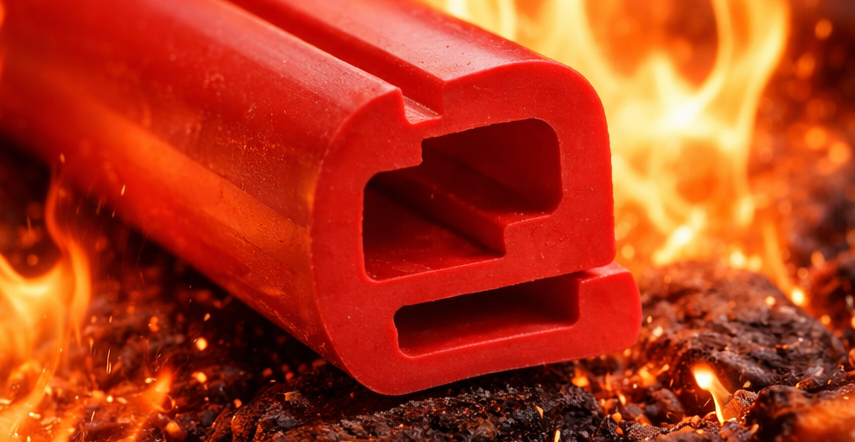 best quality fire rated silicone rubber profile .