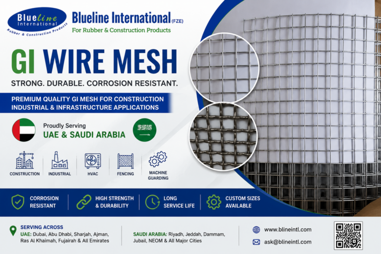 GI Wire Mesh Supplier in UAE and Saudi Arabia – Galvanized Iron Wire Mesh for Construction, HVAC, Industrial and Infrastructure Applications